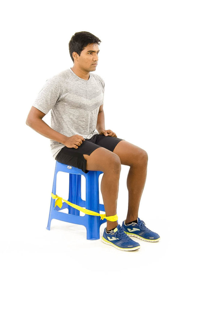 Calf Stretch with Knee Extended using Towel - Vissco Healthcare