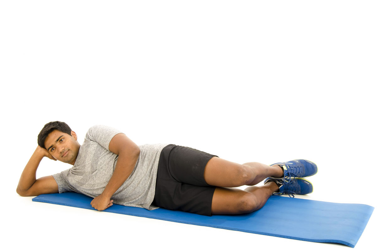 Side lying Hip Abduction With Knee Flexed