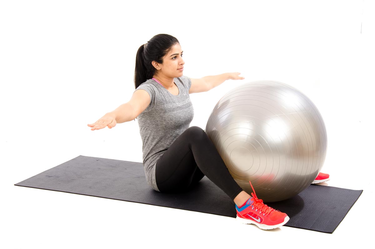 Back Twist With Gym Ball - Vissco Healthcare Private Limited.